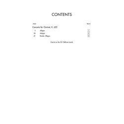 W.A. Mozart: Concerto For Clarinet K.622 - Clarinet/Piano (Book/CD)