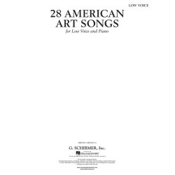 28 American Art Songs (Low Voice And Piano)