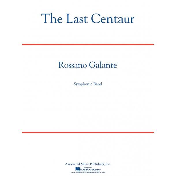 Galante Rossano The Last Centaur Score &amp; Parts