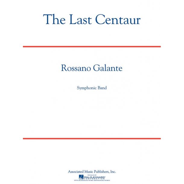 Galante Rossano The Last Centaur Full Score Only