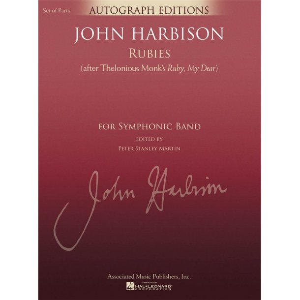 Harbison John Rubies (After Thelonious Monk Ruby My Dear) Sc/Pts
