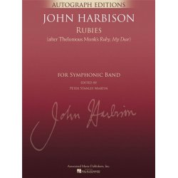 Harbison John Rubies (After Thelonious Monk Ruby My Dear) Full Score