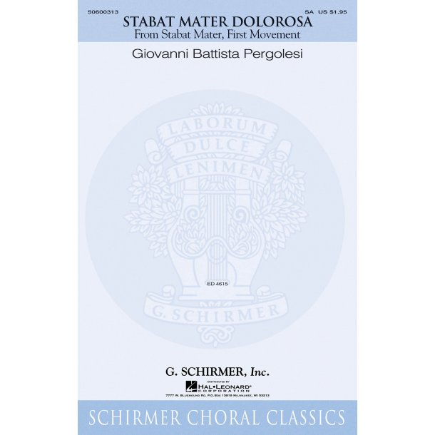 Giovanni Battista Pergolesi: Stabat Mater (First Movement) (SA)