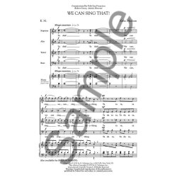 Mechem Kirke We Can Sing That Satb Acapella Chor