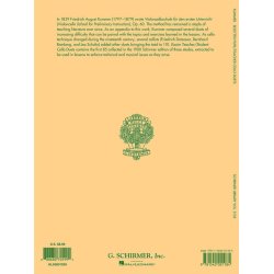 Friedrich Kummer: Selected Pupil/Teacher Cello Duets