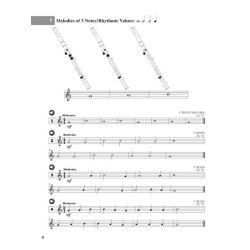 First Book of Classical Flute : 100 Progressive Melodies of 3 to 8 Notes with Piano Accompaniment