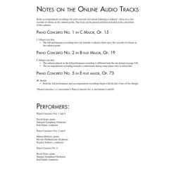 Beethoven: Complete Piano Concertos : with Audio of Full Performances & Orchestral Accompaniments Schirmer's Musical Library Vol. 2145