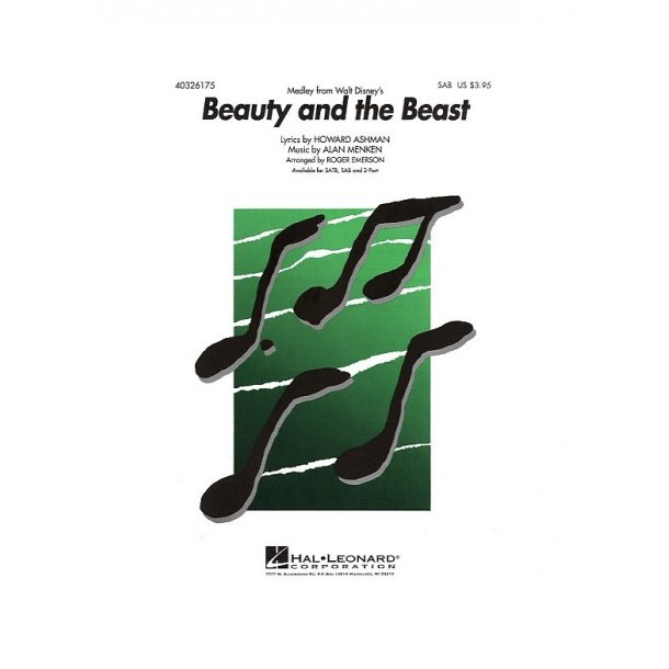 Alan Menken: Beauty And The Beast (Medley) - SAB