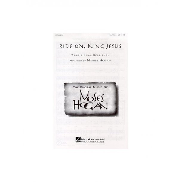 Ride On, King Jesus (SATB)