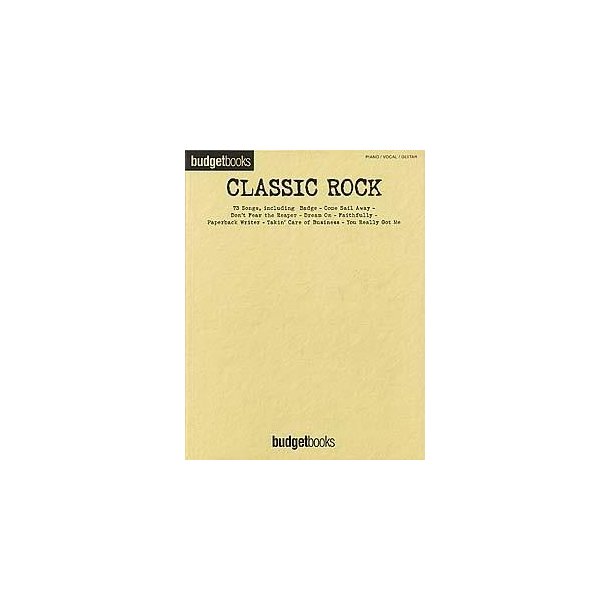 Budgetbooks: Classic Rock