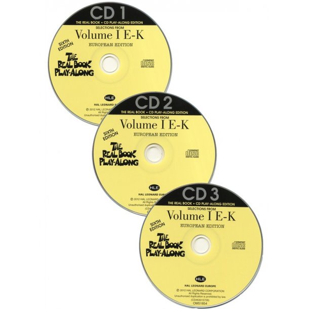 The Real Book Playalong Sixth Edition - Volume 1 E-K (3 CDs)