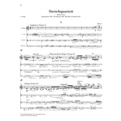 Alban Berg: String Quartet Op. 3