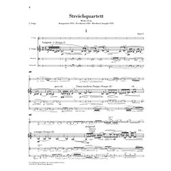 Alban Berg: String Quartet Op. 3