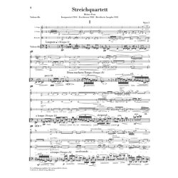 Alban Berg: String Quartet Op. 3