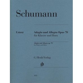SCHUMANN ROBERT ADAGIO & ALLEGRO OP70 (HERTTRICH) PF/HN URTEXT PB
