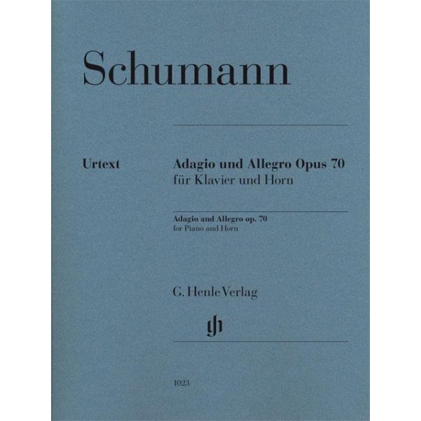 SCHUMANN ROBERT ADAGIO &amp; ALLEGRO OP70 (HERTTRICH) PF/HN URTEXT PB