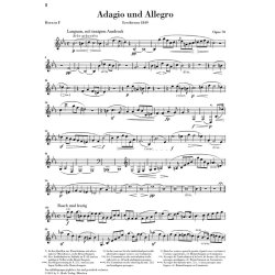 SCHUMANN ROBERT ADAGIO & ALLEGRO OP70 (HERTTRICH) PF/HN URTEXT PB