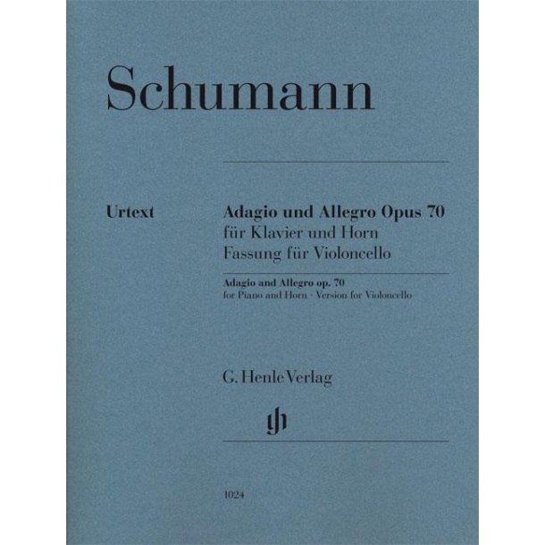 SCHUMANN ADAGIO &amp; ALLEGRO OP70 CELLO VERSION (HERTTRICH) PF/VLC URT PB