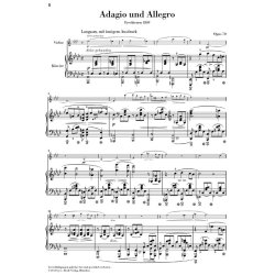 SCHUMANN ADAGIO & ALLEGRO OP70 VLN VERSION (HERTTRICH) PF/VLN URTXT PB