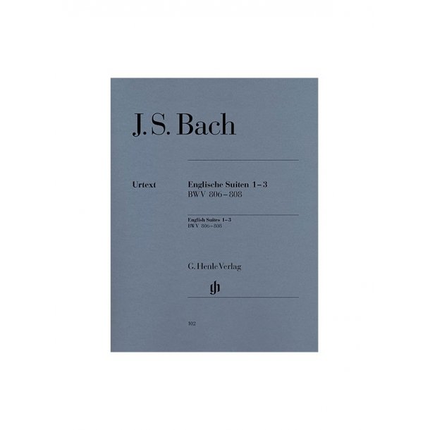 J.S. Bach: English Suites 1-3 BWV 806-808 (Urtext Edition)