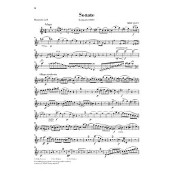 MENDELSSOHN FELIX SONATA IN  Eb MAJOR (HERTTRICH) PF/CLT URTEXT PB BK