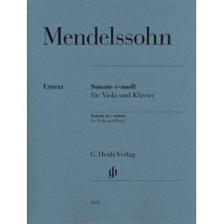 MENDELSSOHN FELIX SONATA IN C MINOR (HERTTRICH) PF/VLA URTEXT PB BK