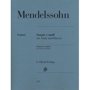 MENDELSSOHN FELIX SONATA IN C MINOR (HERTTRICH) PF/VLA URTEXT PB BK