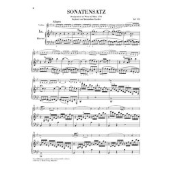 W. A. Mozart: Violin Sonatas - Fragments