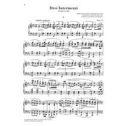 Johannes Brahms: 3 Intermezzi Op. 117