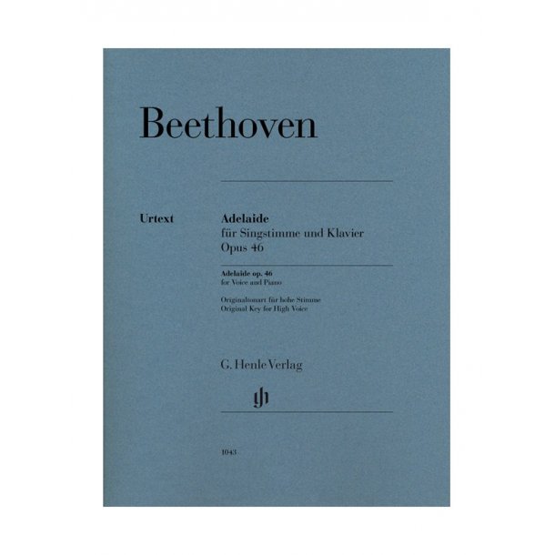 Beethoven Adelaide Op.46 Vce/Pf Urtx