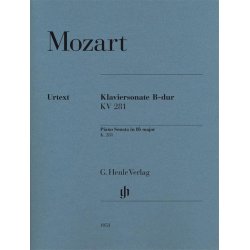 Mozart Wa Piano Sonata In B Flat Major K. 281 Pf Urtext Bk