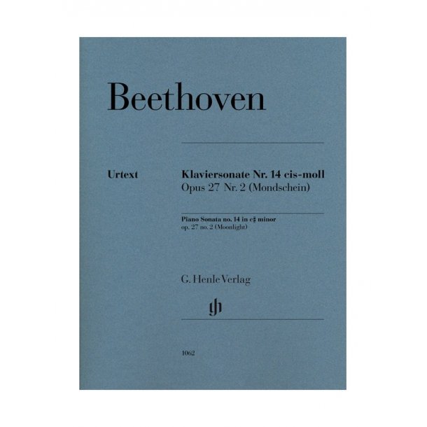 Ludwig Van Beethoven: Piano Sonata No.14 In C Sharp Minor Op.27 No.2 (Moonlight) - Urtext