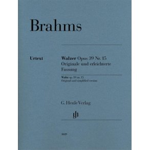 Brahms: Waltz Op 39 No 15 Original & Simplified Piano