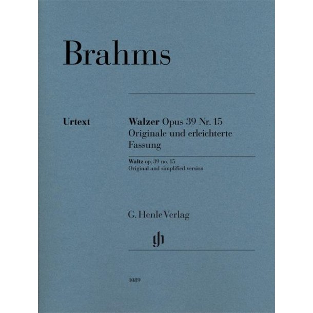 Brahms: Waltz Op 39 No 15 Original &amp; Simplified Piano