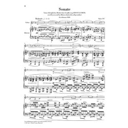 Max Reger: Clarinet Sonata Op.107 - Version For Violin (Urtext)