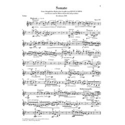 Max Reger: Clarinet Sonata Op.107 - Version For Violin (Urtext)