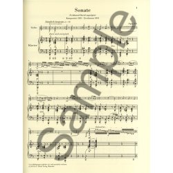 Robert Schumann: Violin Sonata No.2 In D Minor Op.121 (Urtext)