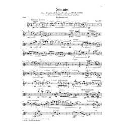 Max Reger: Clarinet Sonata Op.107 - Version For Viola (Urtext)