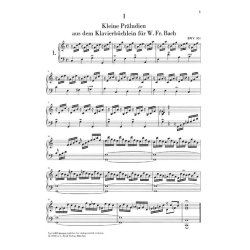 J.S. Bach: Little Preludes And Fughettas - Urtext
