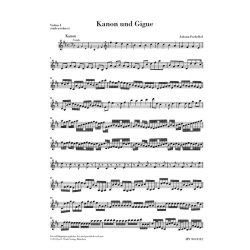 Johann Pachelbel: Canon And Gigue In D - Violin 1 Part (Henle Urtext)