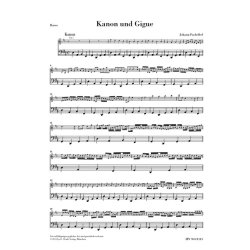 Johann Pachelbel: Canon And Gigue In D - Basso Part (Henle Urtext)