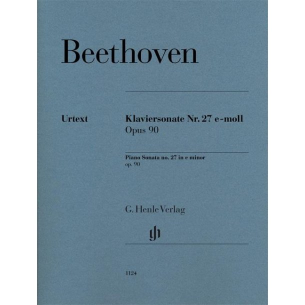Beethoven Piano Sonata No 27 In E Minor Op 90 Piano Book