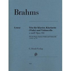 Brahms Trio In A Minor Op114 Piano/Clarinet & Viola/Cello Score/Parts
