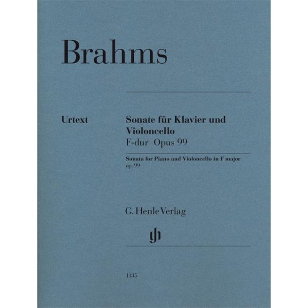 Brahms Sonata Vlc/Pf Op.99 Urtext