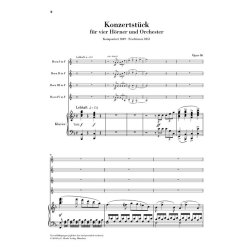 Robert Schumann: Concert Piece For Four Horns And Orchestra Op.86 (Piano Reduction)