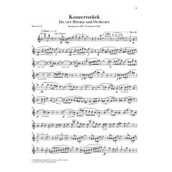 Robert Schumann: Concert Piece For Four Horns And Orchestra Op.86 (Piano Reduction)