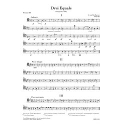 Ludwig Van Beethoven: Three Equali For Four Trombones WoO 30