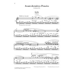 Erik Satie: Avant-dernires Penses (Urtext)