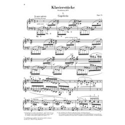 Brahms Piano Pieces Op.76 Pf Urtext