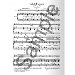 Edward Elgar: Salut D'Amour Op. 12 For Violoncello And Piano